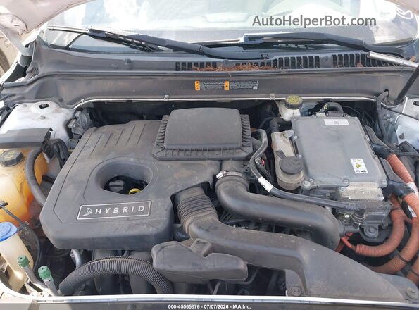 3LN6L5LUXHR602618 2017 LINCOLN MKZ HYBRID White Vista trasera