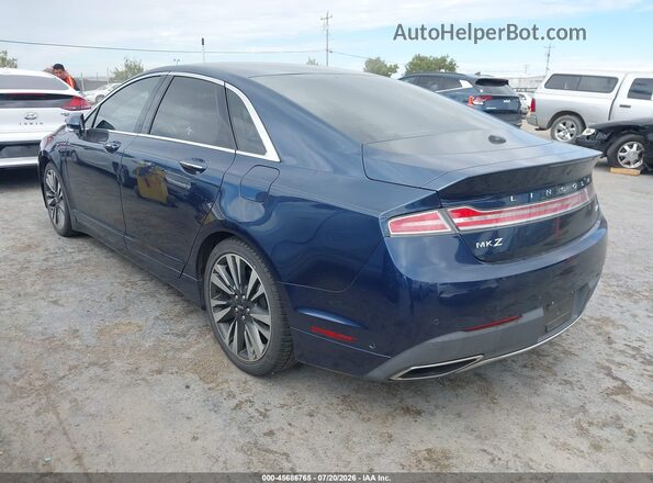 3LN6L5MU3HR609800 2017 LINCOLN MKZ HYBRID Blue Trasero izquierdo