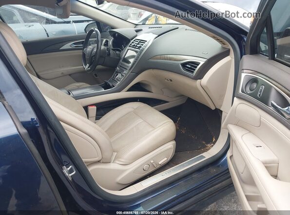 3LN6L5MU3HR609800 2017 LINCOLN MKZ HYBRID Blue Vista interior delantera