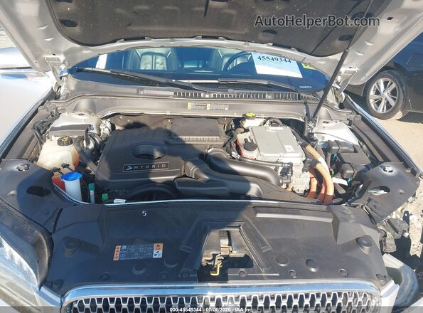 3LN6L5MU4HR631787 2017 LINCOLN MKZ HYBRID Silver Вид ззаду
