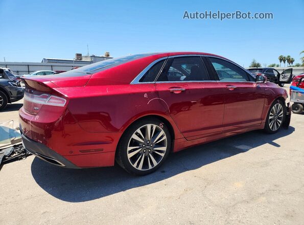 3LN6L5MU4HR641364 2017 LINCOLN MKZ Red Trasero derecho