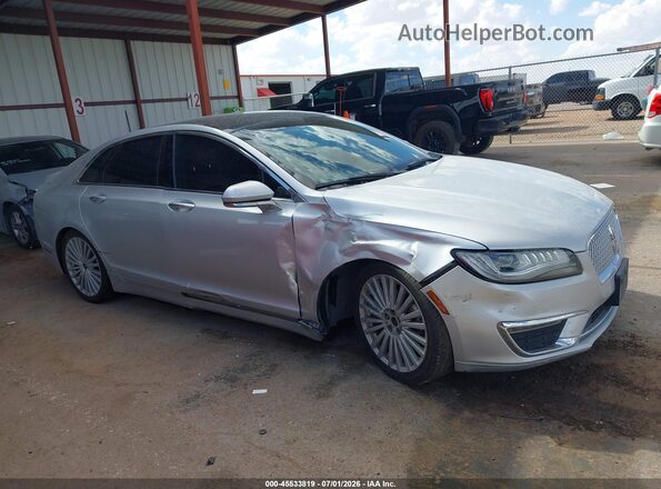 3LN6L5MU5HR603528 2017 LINCOLN MKZ HYBRID Серебряный Вид задней части салона