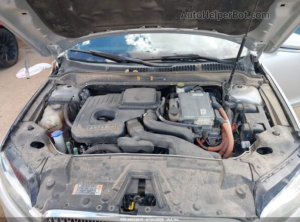 3LN6L5MU5HR603528 2017 LINCOLN MKZ HYBRID Серебряный Вид сзади