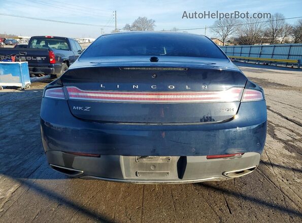 3LN6L5MU7JR618232 2018 LINCOLN MKZ Синий Вид сзади