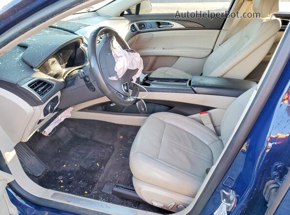 3LN6L5MU7JR618232 2018 LINCOLN MKZ Синий Вид салона спереди