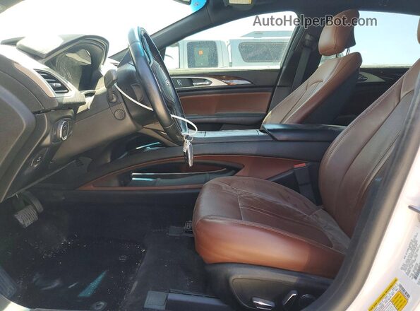 3LN6L5MUXHR642499 2017 LINCOLN MKZ White Vista interior delantera