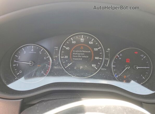 3MVDMADL0MM319707 2021 MAZDA CX-30 Blue Instrument cluster view