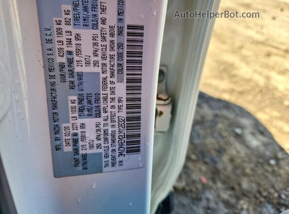 3MVDMAEM2LM128327 2020 MAZDA CX-30 White VIN կոդի պիտակի տեսք