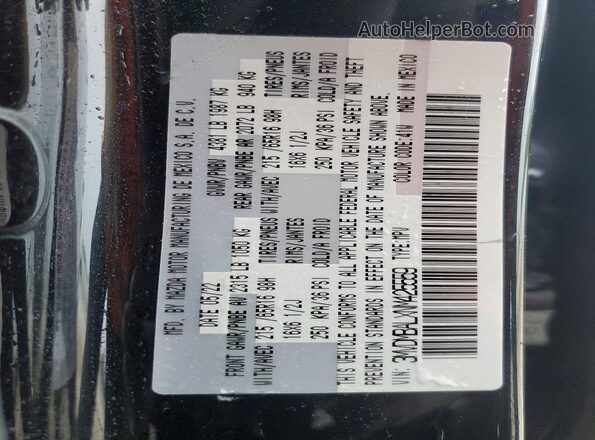 3MVDMBALXNM425559 2022 MAZDA CX-30 Black Панорамний вид салону 360°