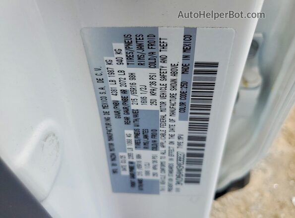 3MVDMBAM4SM836637 2025 MAZDA CX-30 White VIN კოდის სტიკერის ხედი