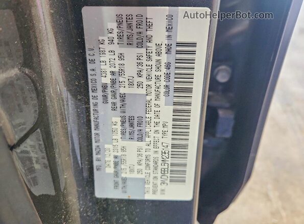 3MVDMBBL5MM235147 2021 MAZDA CX-30 Gray Панорамний вид салону 360°