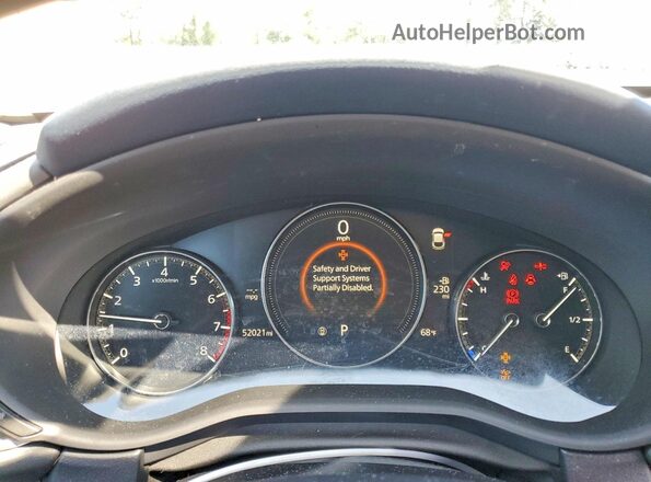 3MVDMBBLXMM210759 2021 MAZDA CX-30 White Սարքավորումների վահանակի տեսք