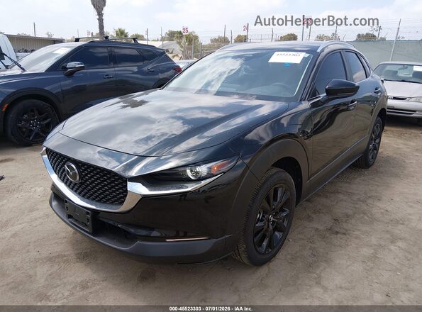 3MVDMBBM0SM843633 2025 MAZDA CX-30 Black Առջևի ձախ երեք քառորդ տեսարան