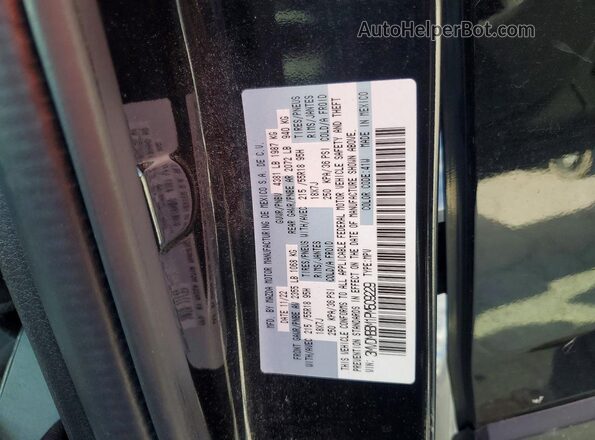 3MVDMBBM1PM509229 2023 MAZDA CX-30 Black VIN კოდის სტიკერის ხედი