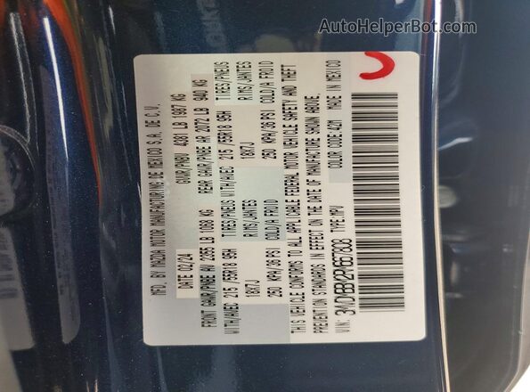 3MVDMBBM2RM667808 2024 MAZDA CX-30 Blue Vista interior de 360 grados