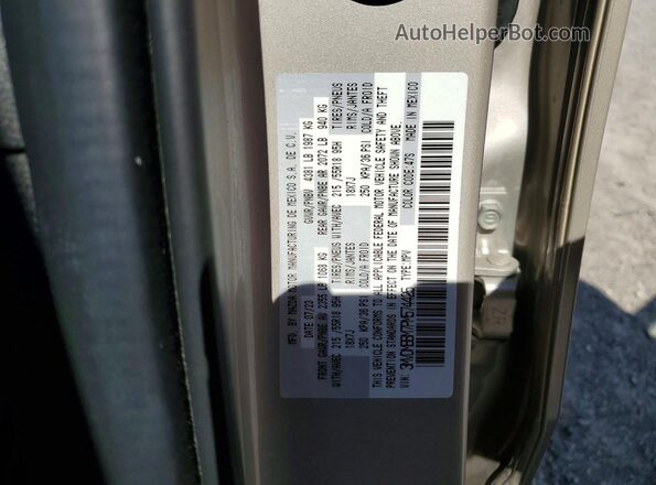 3MVDMBBM7PM574425 2023 MAZDA CX-30 Tan VIN კოდის სტიკერის ხედი