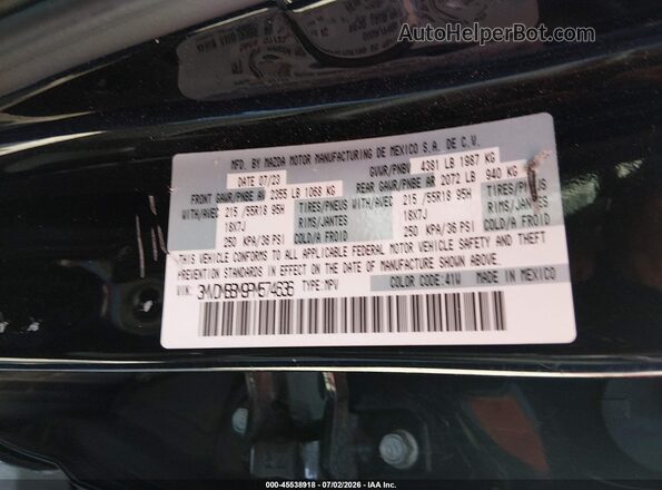 3MVDMBBM9PM574636 2023 MAZDA CX-30 Black Շարժիչի բաժամունքի տեսք