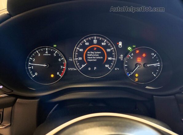 3MVDMBCL4MM248390 2021 MAZDA CX-30 Black Вид щитка приладів