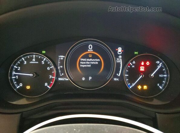 3MVDMBCL4NM434464 2022 MAZDA CX-30 Blue Instrument cluster view
