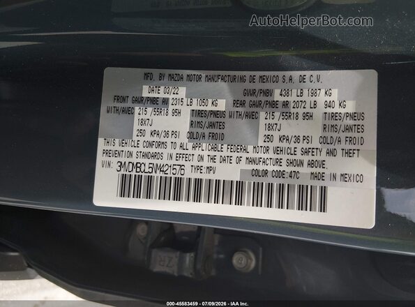 3MVDMBCL5NM421576 2022 MAZDA CX-30 Gray Вид підкапотного простору