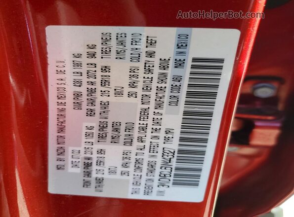 3MVDMBCL6NM443327 2022 MAZDA CX-30 Red Vista del compartimento del motor