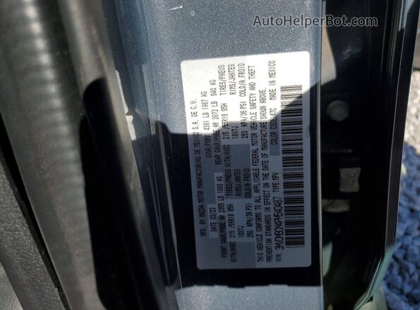 3MVDMBCM4PM540487 2023 MAZDA CX-30 Gray Widok naklejki z numerem VIN