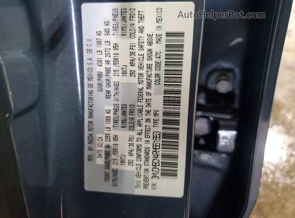 3MVDMBCM4RM661653 2024 MAZDA CX-30 Charcoal Widok komory silnika