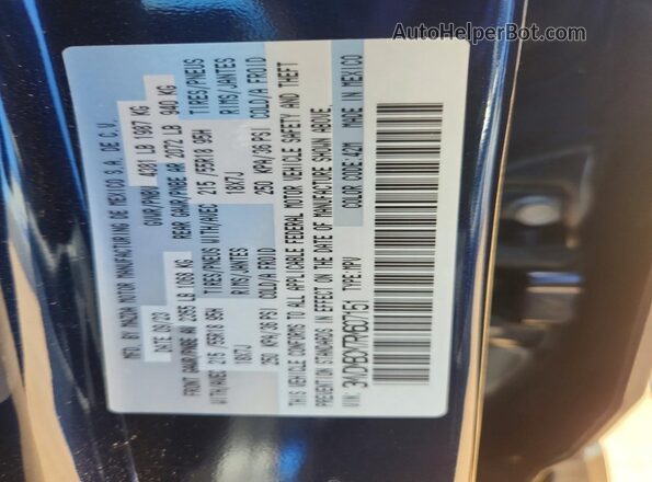 3MVDMBCM7RM607151 2024 MAZDA CX-30 Blue Շարժիչի բաժամունքի տեսք
