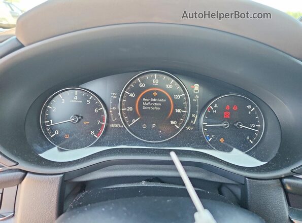 3MVDMBDL4NM438951 2022 MAZDA CX-30 White Instrument cluster view