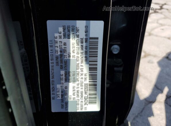 3MVDMBDLXMM306856 2021 MAZDA CX-30 Black Вид наклейки з VIN-кодом