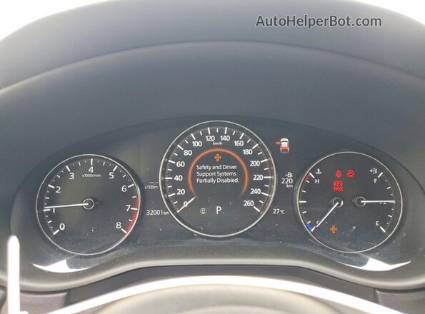 3MVDMBDM9PM549040 2023 MAZDA CX-30 Blue Instrument cluster view