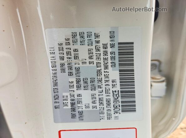 3MVDMBDY8NM429035 2022 MAZDA CX-30 White VIN sticker view