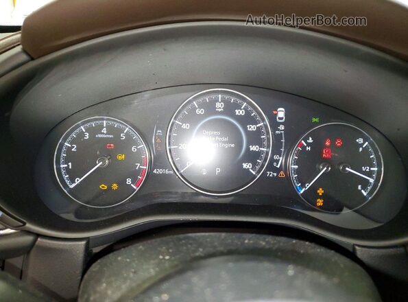 3MVDMBEM5LM128649 2020 MAZDA CX-30 White Instrument cluster view