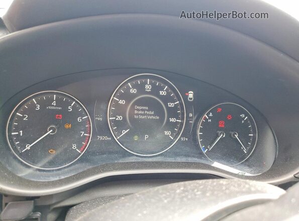 3MVDMBXY0SM784417 2025 MAZDA CX-30 Green Instrument cluster view
