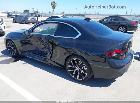 3MW23CM04N8C47110 2022 BMW 2 SERIES Black Հետևի ձախ
