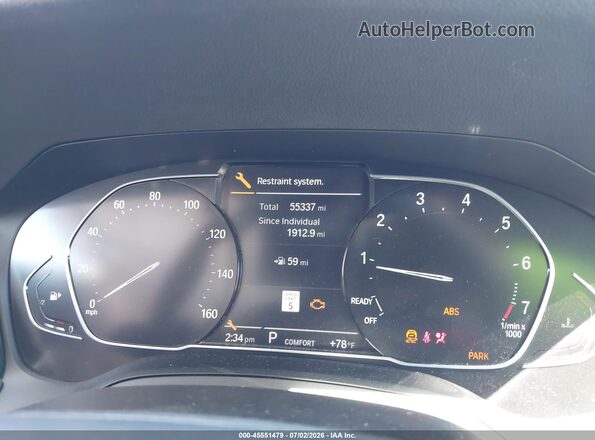 3MW23CM04N8C47110 2022 BMW 2 SERIES Black Հետևի նստատեղերի տեսք
