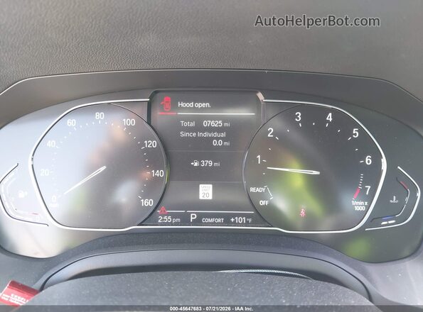 3MW23CM05N8C39694 2022 BMW 2 SERIES Black უკანა სავარძლების ხედი