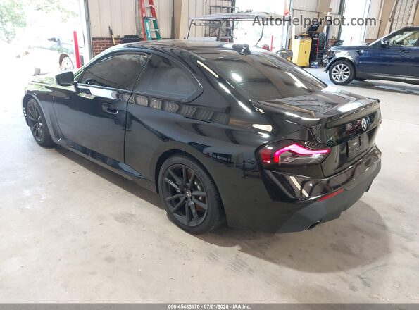 3MW23CM06N8C49196 2022 BMW 2 SERIES Black Задня ліва чверть