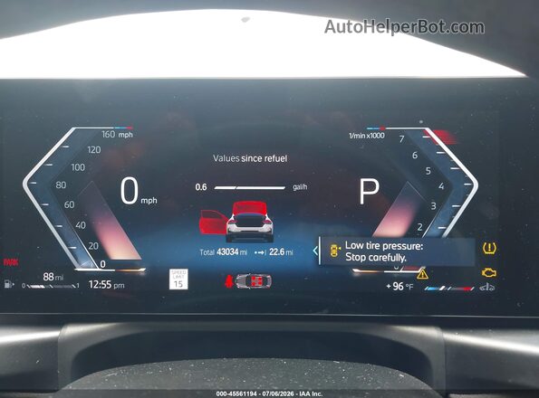 3MW23CM09R8E38656 2024 BMW 2 SERIES White უკანა სავარძლების ხედი
