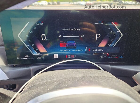 3MW33CM08R8E12103 2024 BMW 2 SERIES Purple Widok zestawu wskaźników
