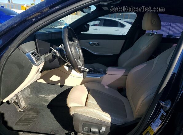 3MW39FF05P8D09876 2023 BMW 3 SERIES Blue წინა სალონის ხედი