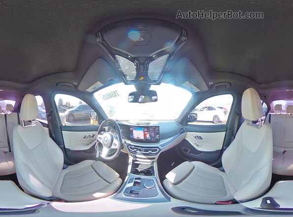 3MW39FF05P8D09876 2023 BMW 3 SERIES Blue სალონის 360-გრადუსიანი ხედი