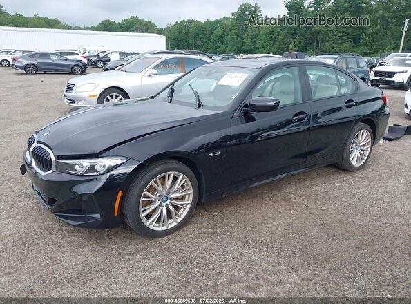 3MW39FS06P8D54668 2023 BMW 3 SERIES Black წინა მარცხენა ხედი სამი მეოთხედიდან