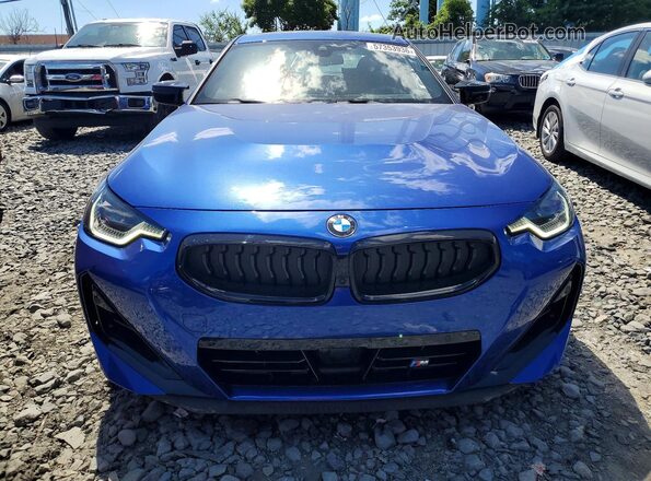 3MW43CM07S8F54887 2025 BMW M2 Blue წინა ხედი