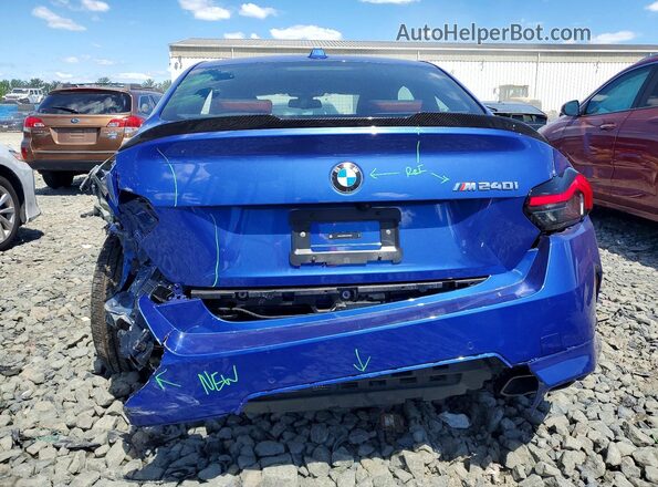 3MW43CM07S8F54887 2025 BMW M2 Blue უკანა ხედი