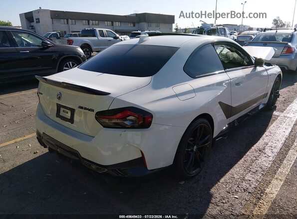 3MW53CM05N8C72420 2022 BMW M2 White უკანა მარჯვენა