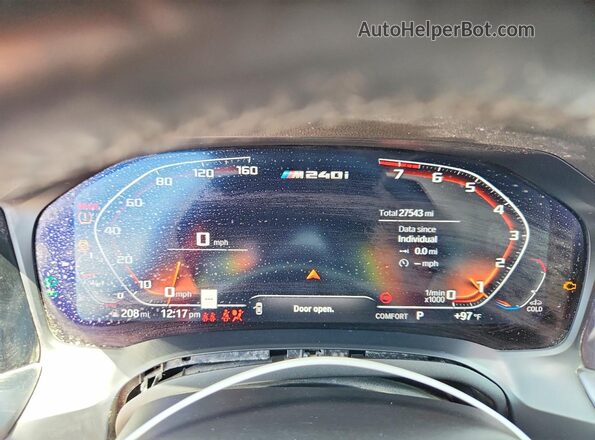 3MW53CM09N8C75580 2022 BMW M2 Черный Вид щитка приборов