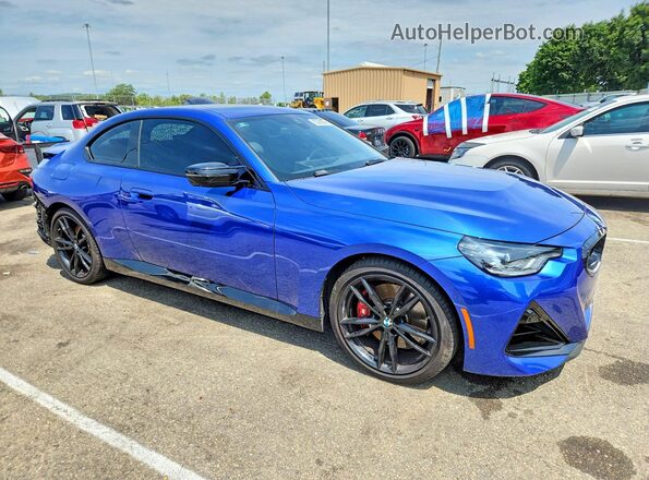 3MW53CM09R8E76630 2024 BMW M2 Blue Przód prawy