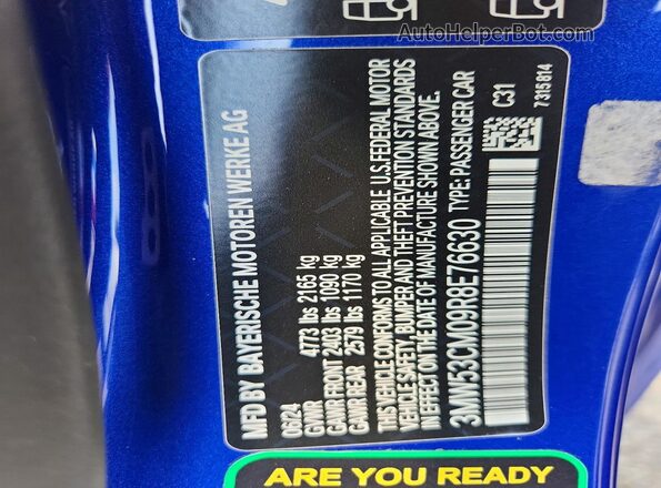 3MW53CM09R8E76630 2024 BMW M2 Blue Widok komory silnika