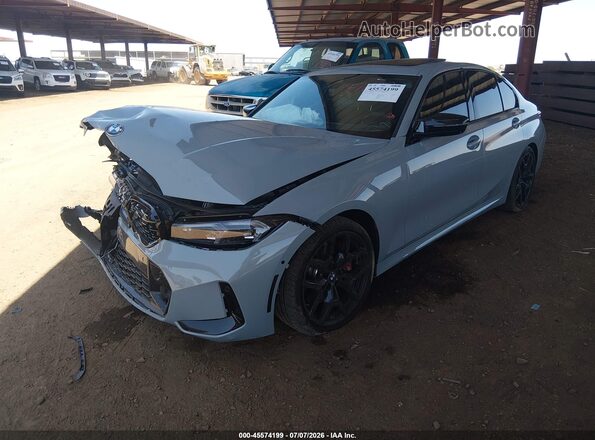 3MW59FT04S8F72320 2025 BMW M3 Gray Vista tres cuartos delantera izquierda